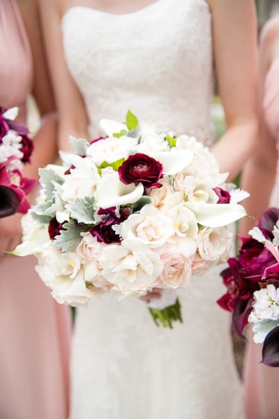White and Plum bouquet