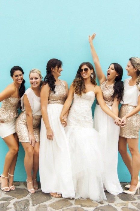Hanging out with your bridal party and doing portraits