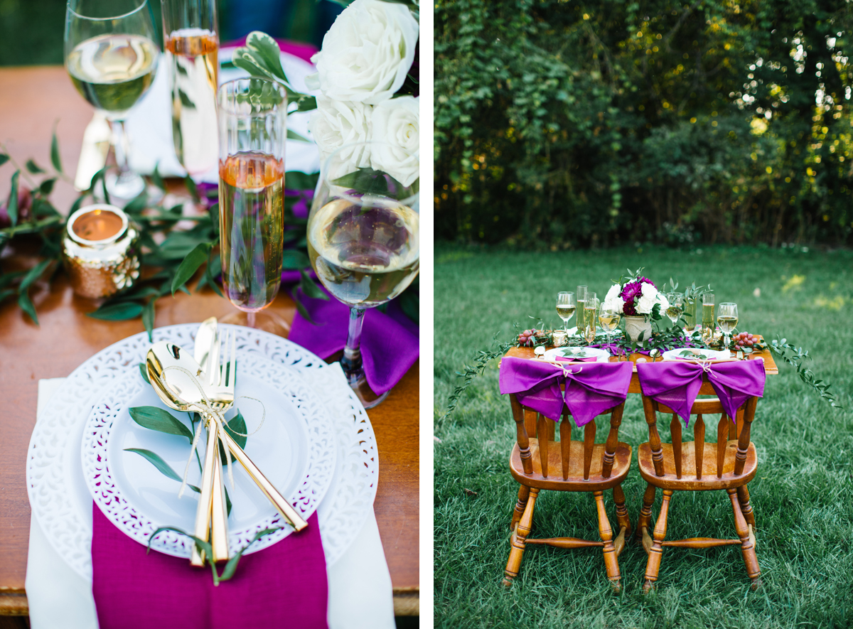 Plum Wine Styled Shoot | Basic Bash Events | Omaha Wedding Planner