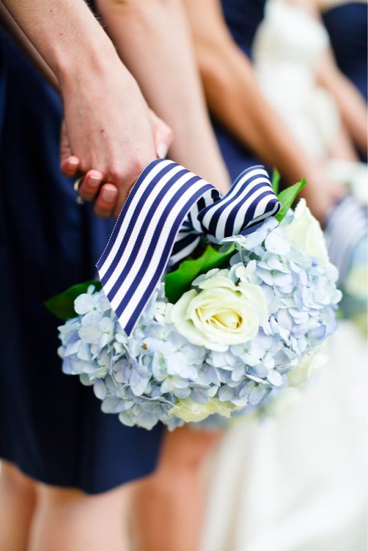 Striped Bridesmaid Bouquet Ribbon | Basic Bash Events