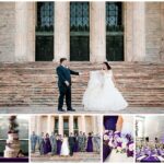 Elegant Purple Joslyn Museum Augustana Church Wedding